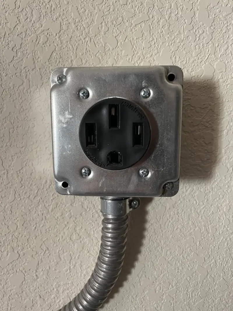 NEMA 14-50 outlet installed for Electrical Panel Upgrade in New Hanover